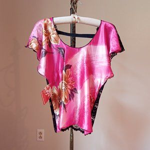 NWT Protean Up-cycle Vintage Scarf Top London Small